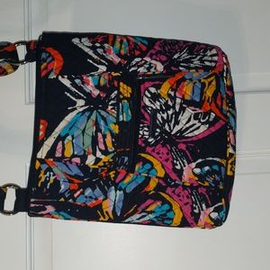Vera Bradley crossbody purse butterfly pattern